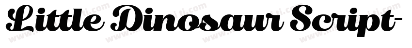 Little Dinosaur Script字体转换